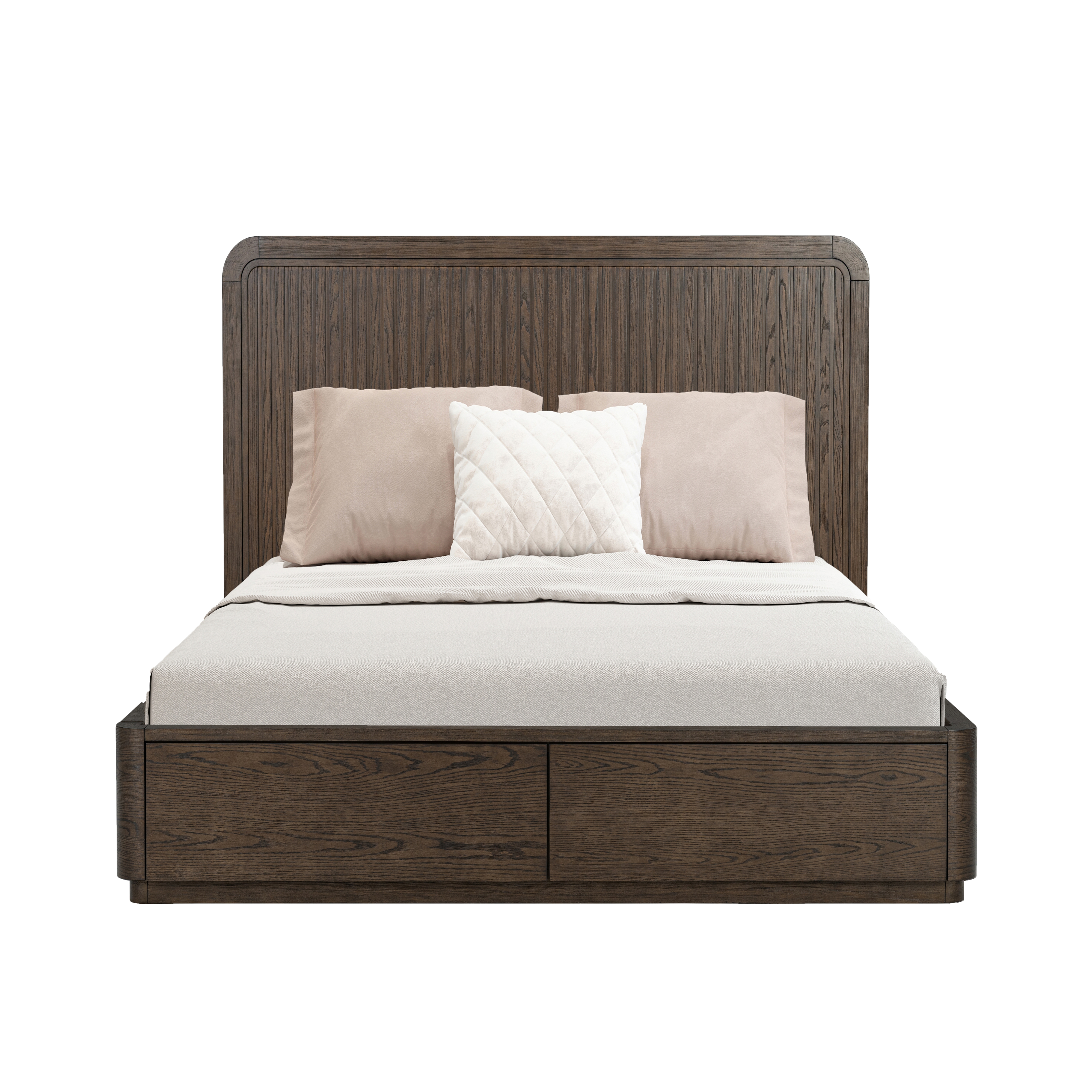 Queen Panel Storage Bed