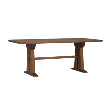 84" x 40" Rect. Trestle Dining Table