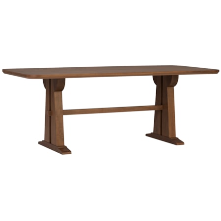84" x 40" Rect. Trestle Dining Table