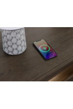 Flexsteel Statements Athens Contemporary Single-Drawer Open Nightstand with Wireless Charging