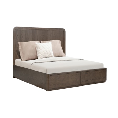 Queen Panel Storage Bed
