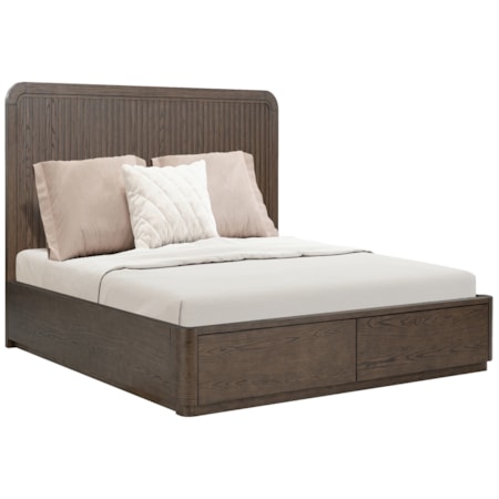 Queen Panel Storage Bed