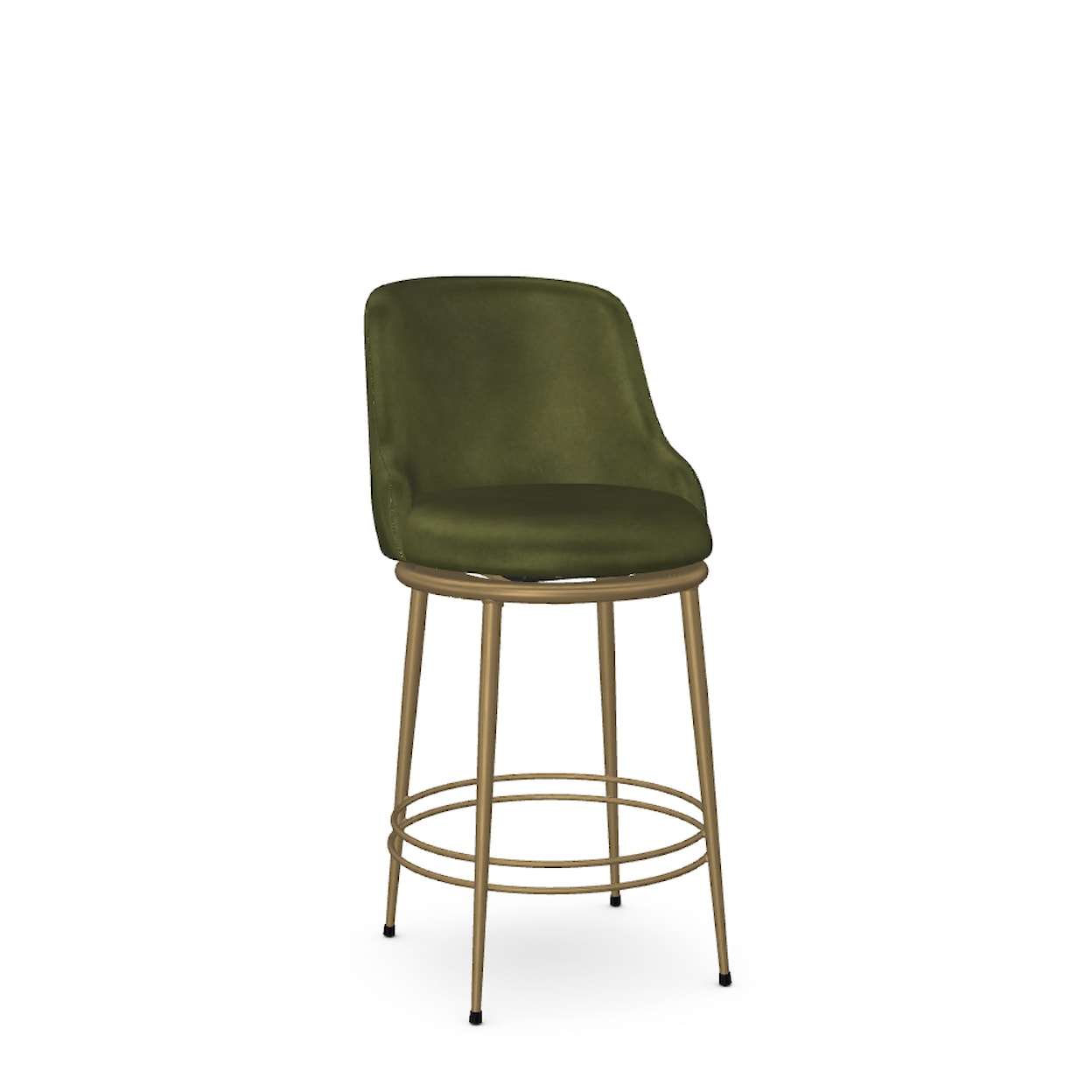 Amisco Boudoir Customizable Glenn Swivel Counter Stool