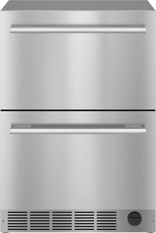 Freedom® Under Counter Combo Drawer Refrigerator/Freezer 24'' Masterpiece® Stainless Steel