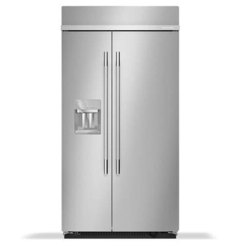 25.1 Cu. Ft. 42" Built-In Side-By-Side Refrigerator Features Exterior Water And Ice Dispenser With Measured Fill