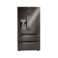 22 cu ft. Smart Counter Depth Double Freezer Refrigerator with Craft Ice(TM)