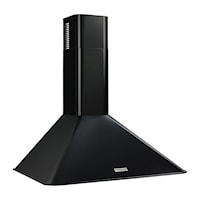 Broan 290 Cfm, 35-7/16" Wall-Mounted Chimney Hood In Black