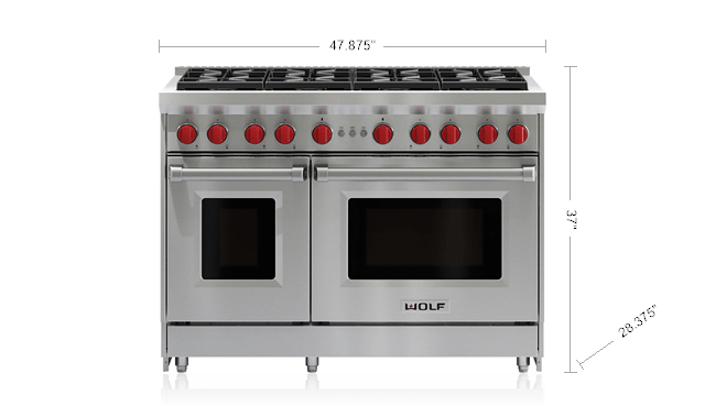 36" And Larger Free Standing Gas Range
