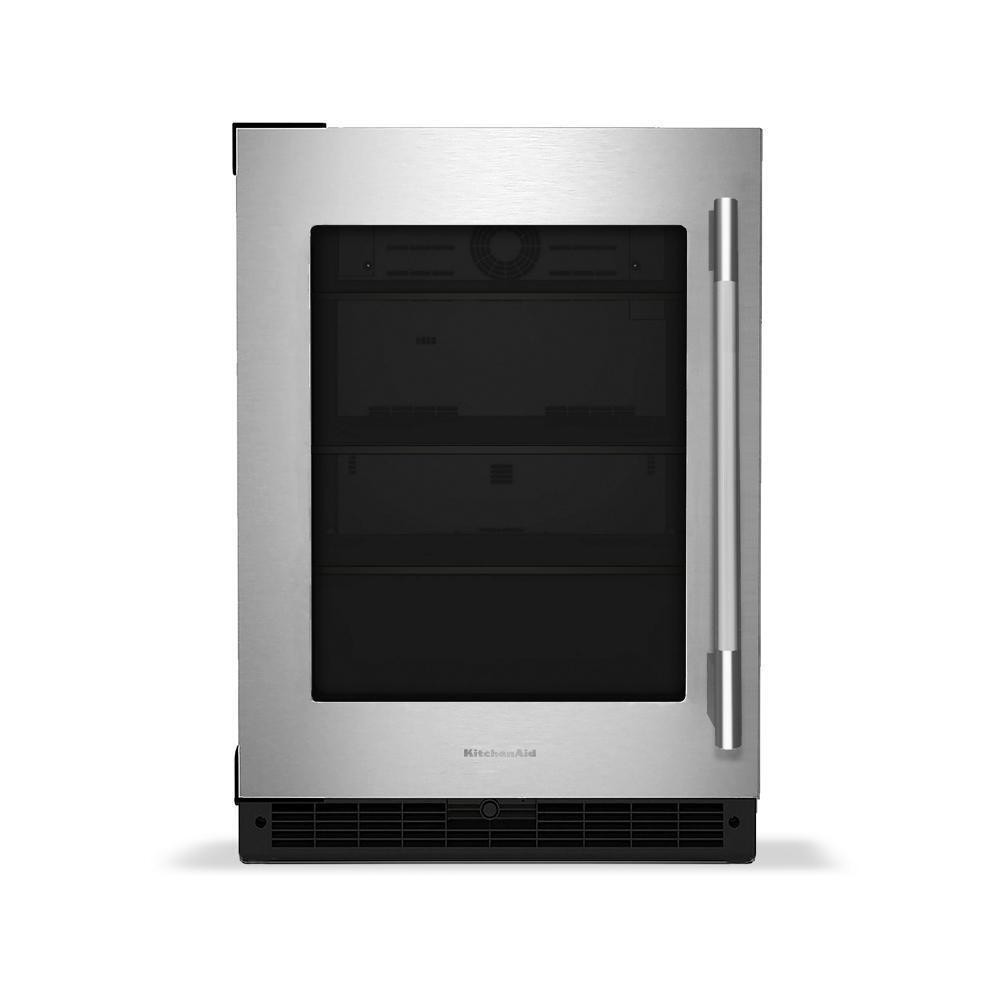 24" Undercounter Refrigerator With Glass Door