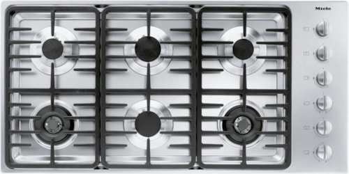 Km 3485 G Stainless Steel - 42-Inch Gas Cooktop With 2 Dual Wok Burners For Particularly Versatile Cooking Convenience.