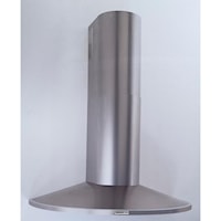 35-7/16" (90Cm) Stainless Steel Chimney Hood, 370 Cfm Internal Blower