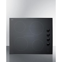 24" Wide 230v 4-burner Radiant Cooktop