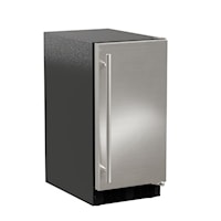 15-In Low Profile Built-In Clear Ice Machine, Gravity Drain Application with Door Style - Stainless Steel