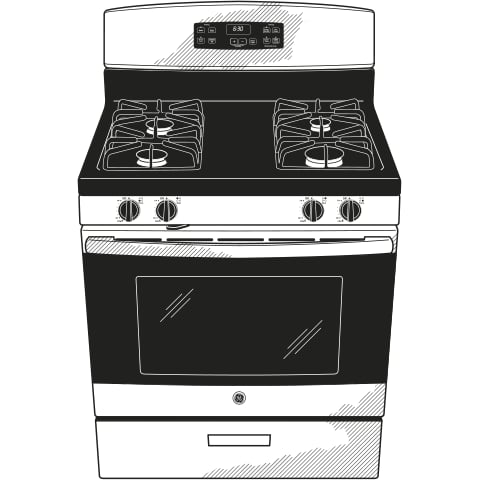 GE Appliances Gas Ranges 30" Free Standing Gas Range