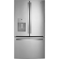 Ge(R) Energy Star(R) 20.6 Cu. Ft. Fingerprint Resistant Counter-Depth French-Door Refrigerator