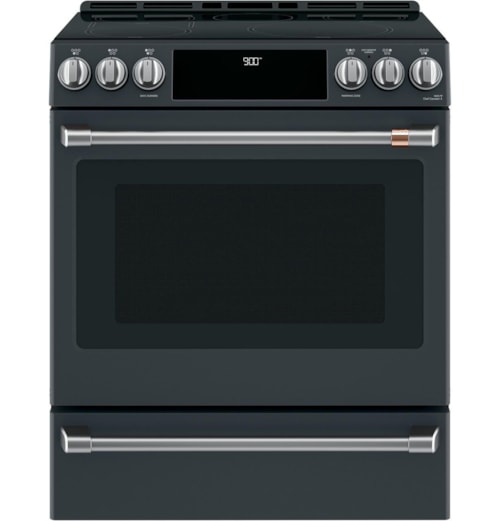 Café™ 30" Smart Slide-In, Front-Control, Induction And Convection Range With Warming Drawer