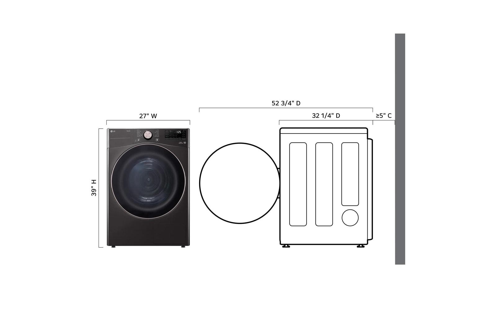 Top Load Matching Electric Dryer