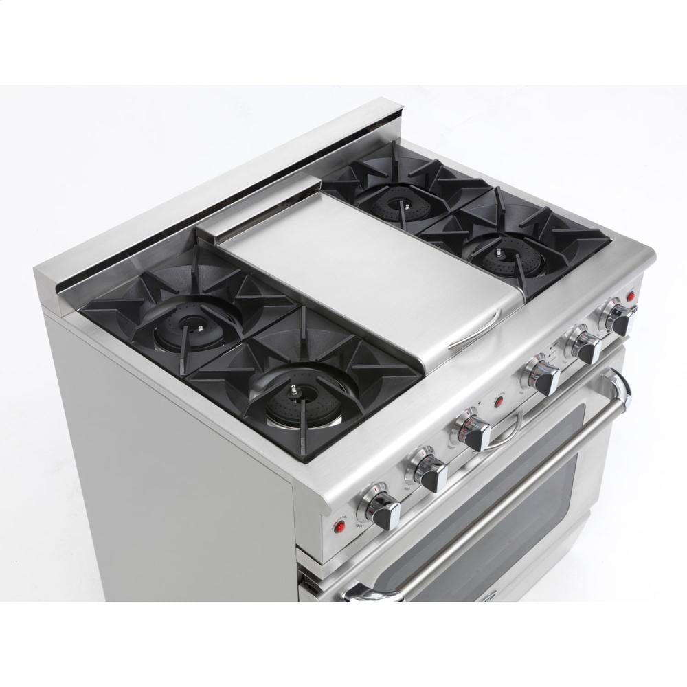 Capital CGSR362G2N 36" Gas Self Clean Range, Rotisserie, 4 Open Burners