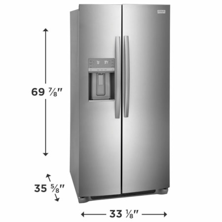 Side By Side Freestanding Refrigerator