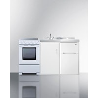 60" Wide All-In-One Kitchenette With Electric Range