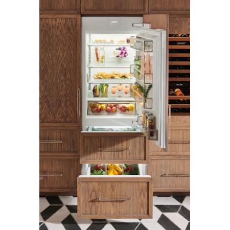 Bottom Freezer Built In Refrigerator