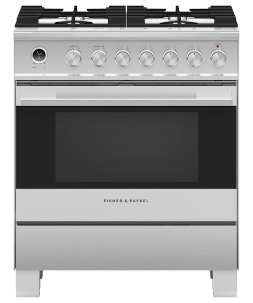 30" Series 9 Contemporary 4 Burner Dual Fuel Self-Cleaning Range