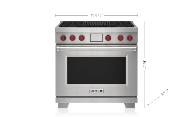 Wolf 36" Dual Fuel Range