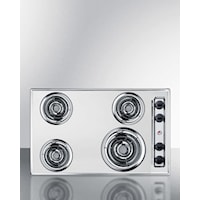 30" Wide 230V 4-Burner Coil Cooktop