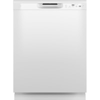 24" Built-In Front Control Dishwasher White - GDF511PGRWW