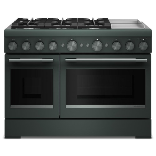 48-Inch 6 Burner Commercial-Style Dual Fuel Range With Griddle