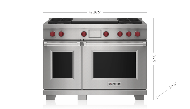 Wolf 48" Dual Fuel Range