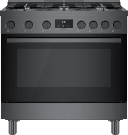 800 Series, Gas Freestanding Range, 36'', Black Stainless Steel