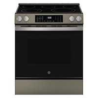 Ge(R) 30" Slide-In Electric Convection Range With No Preheat Air Fry And Easywash(Tm) Oven Tray