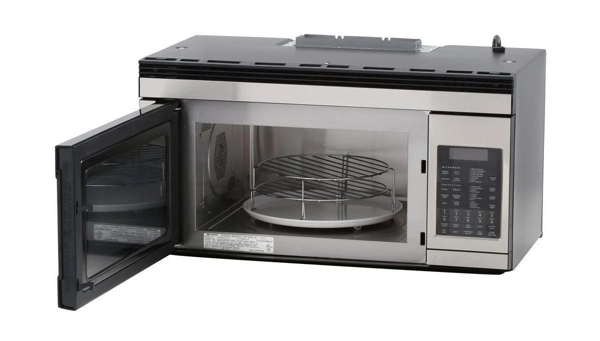 Sharp Appliances R1874TY 1.1 Cu. Ft. 850w Sharp Stainless Steel Over ...