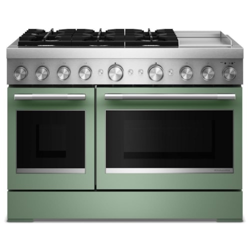 48-Inch 6 Burner Commercial-Style Dual Fuel Range With Griddle