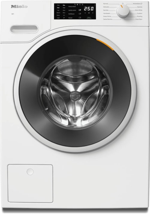 Wwd160 Wcs Lotus White - W1 Front-Loading Washing Machine: 8 Kg  1600 Rpm  Pre-Ironing  Miele@Home  Capdosing  Honeycomb Drum