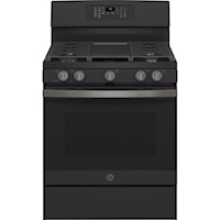 GE(R) 30" Free-Standing Gas Convection Range with No Preheat Air Fry