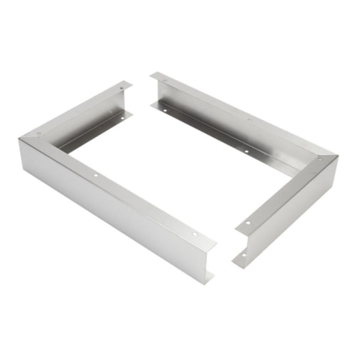 3" X 17 1/4" X 11" Over-The-Range Microwave Trim Kit With Stainless Steel Trim Pieces, Mounting Hardware, & Instructions