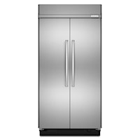 30.0 cu. ft 48-Inch Width Built-In Side by Side Refrigerator with PrintShield(TM) Finish