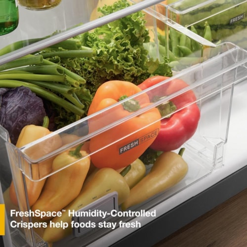 Whirlpool® 32.8-Inch Wide Top Freezer Refrigerator With Total Coverage Cooling- 21.3 Cu. Ft.