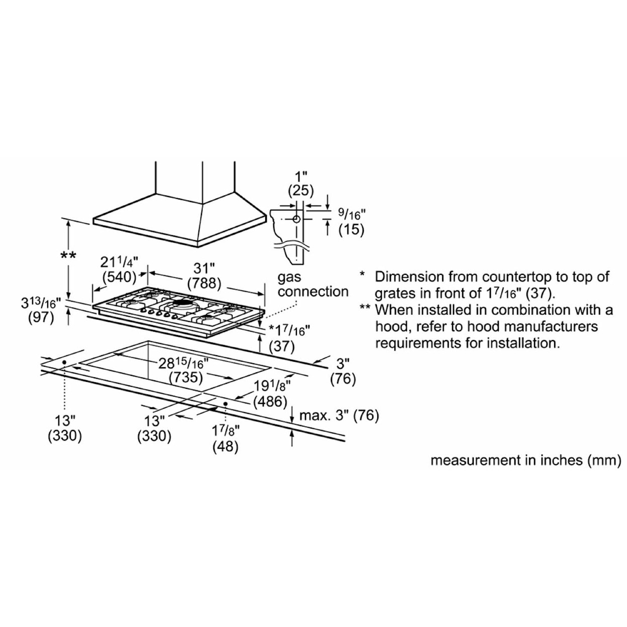 Bosch Gas Ranges Cooktop