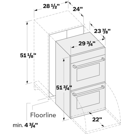 Double Wall Electric Oven