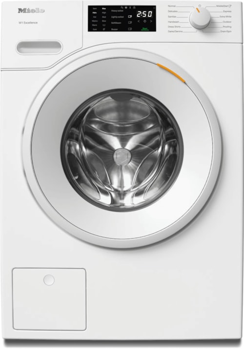 Wxd160 Wcs Lotus White - W1 Front-Loading Washing Machine: 8 Kg  1600 Rpm  Pre-Ironing  Miele@Home  Capdosing  Honeycomb Drum