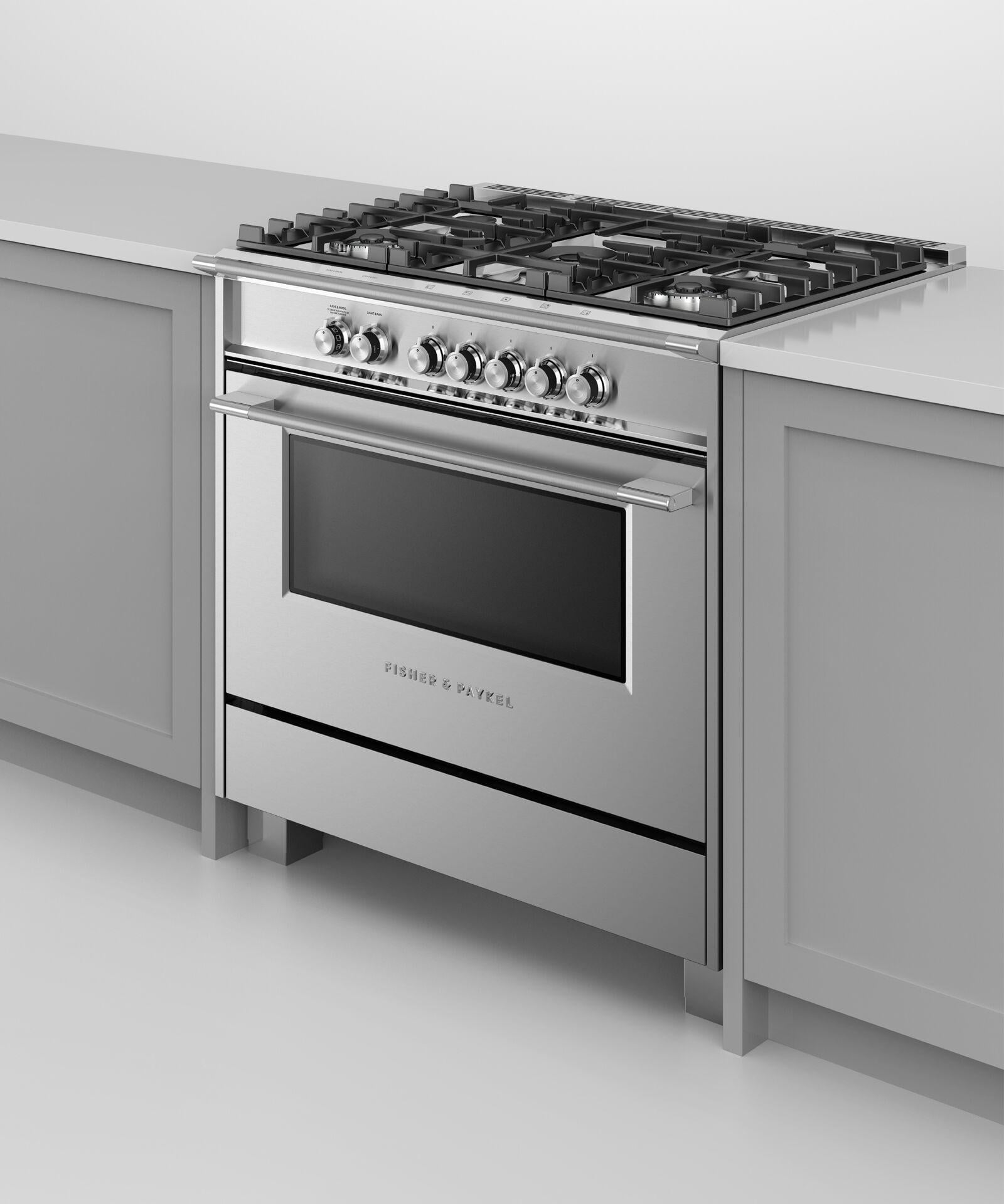 Fisher and Paykel Gas Ranges 36" And Larger Free Standing Gas Range