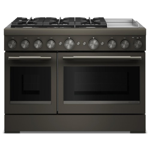 48-Inch 6 Burner Commercial-Style Dual Fuel Range With Griddle