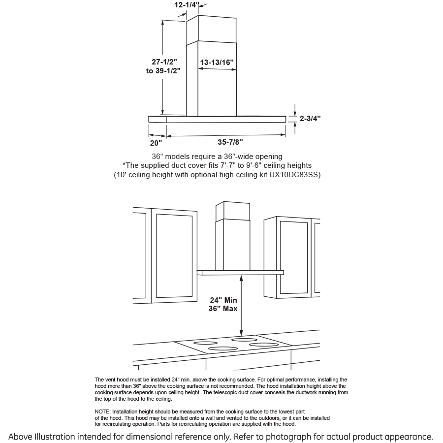 GE Appliances Hoods Ductless Hood