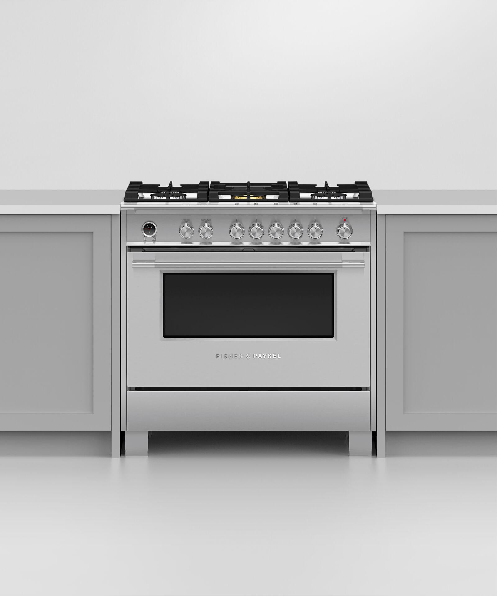 Fisher and Paykel Gas Ranges 36" And Larger Free Standing Gas Range
