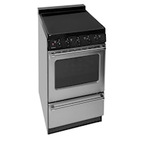 20 In. Freestanding Smooth Top Electric Range In Stainless Steel
