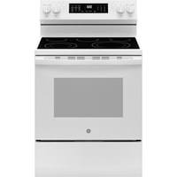 Ge(R) 30" Free-Standing Electric Convection Range With No Preheat Air Fry And Easywash(Tm) Oven Tray