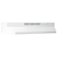 Broan(R) 36-Inch Ductless Under-Cabinet Range Hood W/ Easy Install System, White